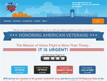 Tablet Screenshot of honorflightsyracuse.org